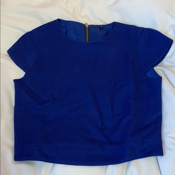 Royal blue crop top size 4 - Picture 1 of 2